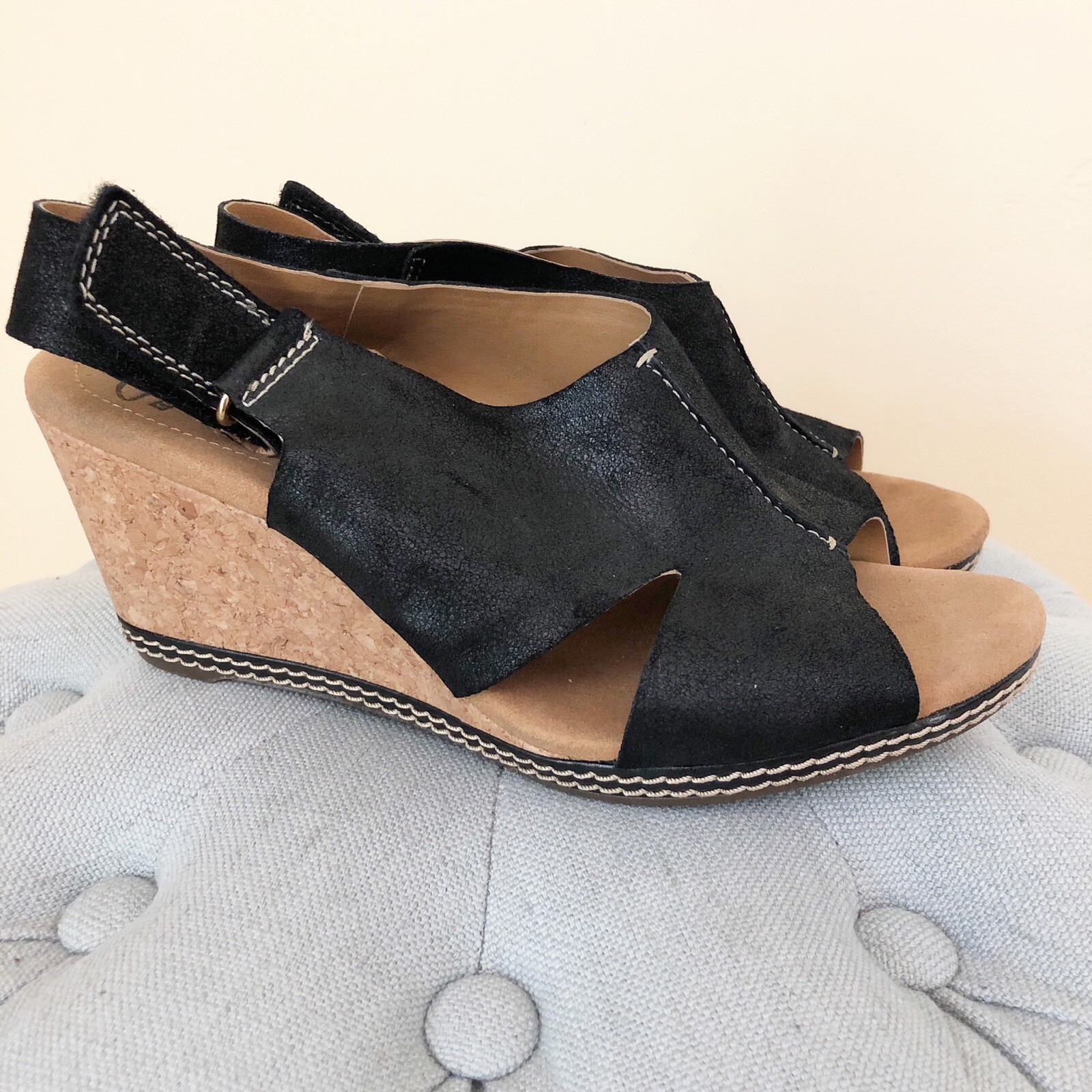 clarks lizzie wedges