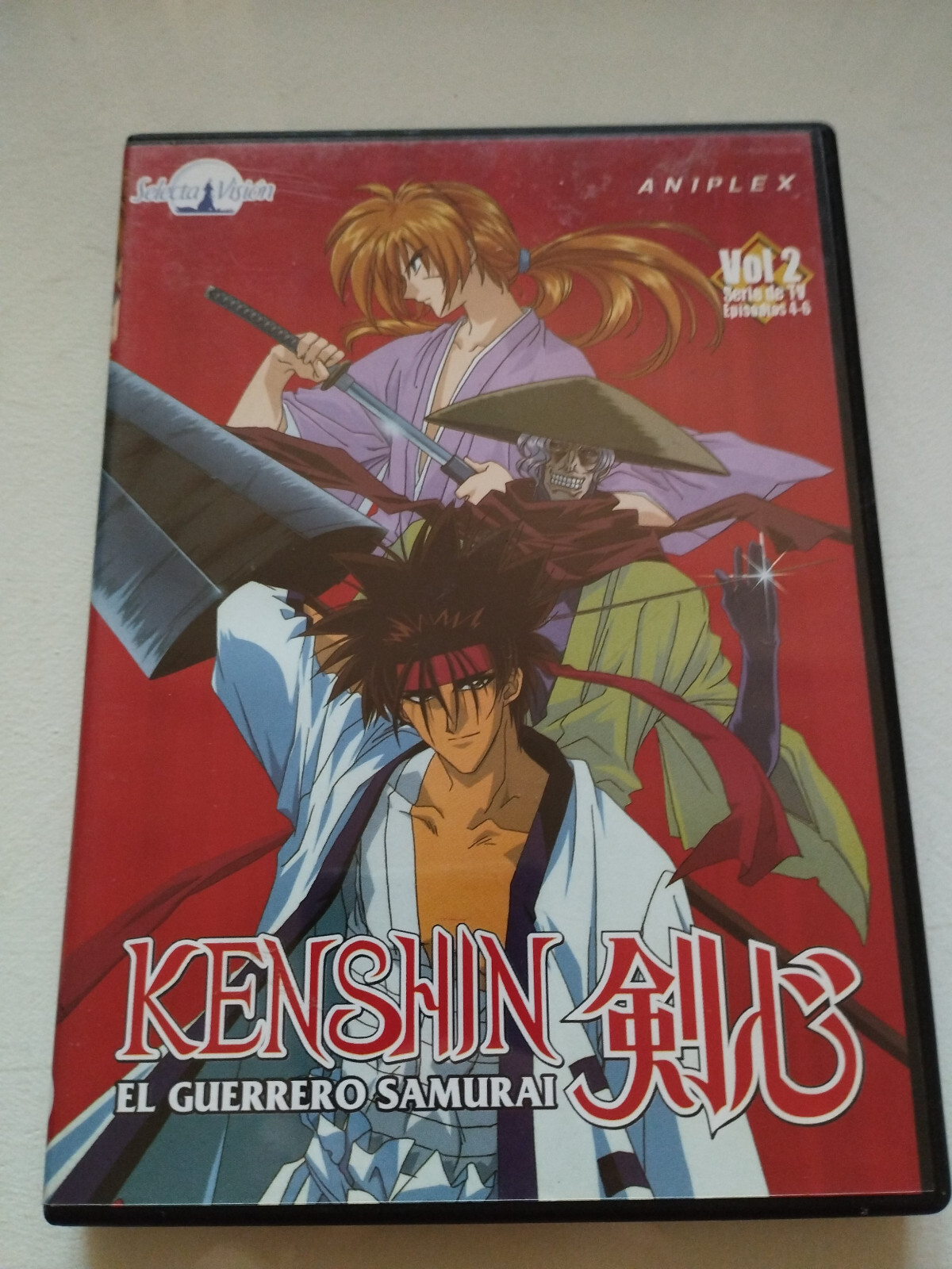 Kenshin the Samurai Warrior Vol 2 Episodes 4-6 - DVD Spanish Japanese Region 2