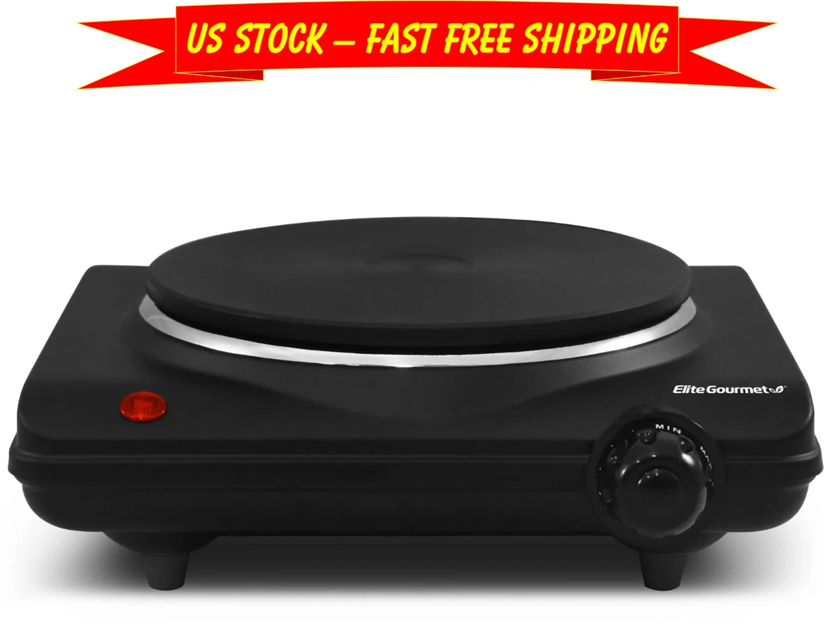 Countertop Electric Single Burner 1000W, Non-stick Cast Iron Portable Hot  Plate | eBay