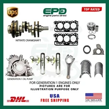 NITRATE CRANKSHAFT FOR LAND ROVER 306DT 3.0 DIESEL WITH OIL PUMP & REBUILD KIT