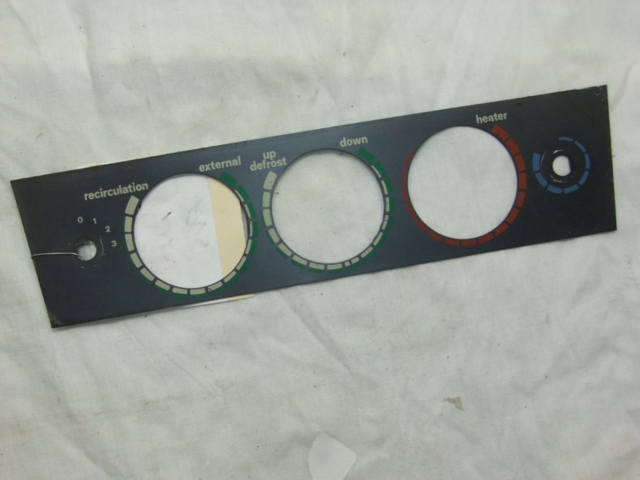 CLIMATE CONTROL DISPLAY FACE/TRIM MASERATI QUATTROPORTE THREE 3 III 1981 OEM