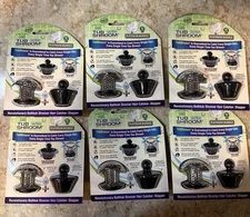 6 TUB SHROOM ULTRA PLATINUM BUNDLE HAIR CATCHER STAINLESS STEEL ""FREE SHIPPING