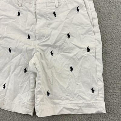 Polo Ralph Lauren Chino Shorts Mens 29 White Stretch Classic Fit