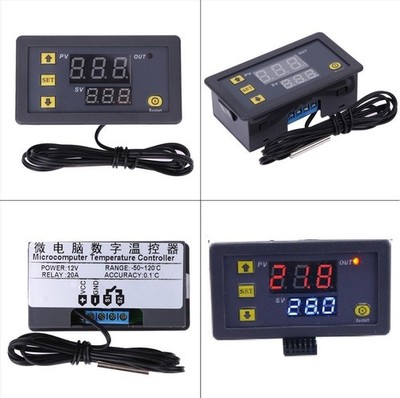 DC 12V 20A LCD Digital Thermostat Temperature Controller Meter Regulator W3230 Y