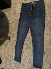 Old Navy Rockstar High Rise Dark Wash Blue Sk...