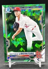 2021 Bowman Sapphire Edition - Chrome Prospects Matthew Liberatore Green /125