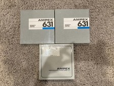Ampex 631 1/4 Inch Professional Audio Reel Tape Lot of 3 
