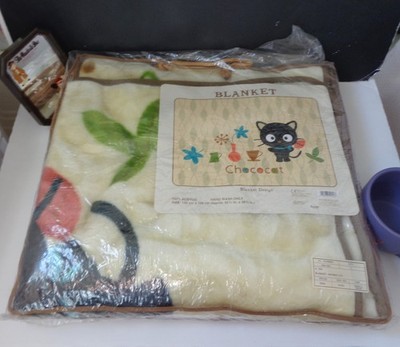New Sanrio Hello Kitty 2003 Chococat Whimsy 39''x55'' Plush Throw Blanket RARE