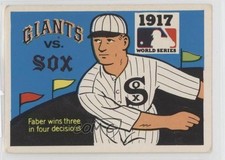 1971 Fleer Laughlin World Series Red Faber #15 HOF 17vs