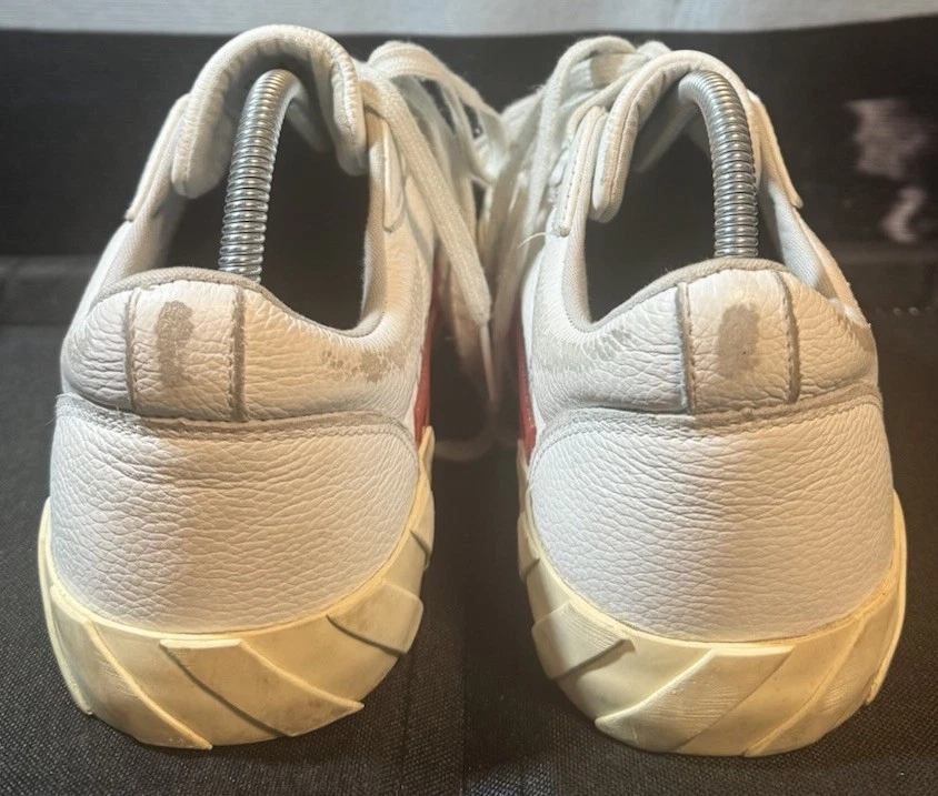 Zapatillas blancas bajas vulcanizadas blancas envejecidas Off White para mujer talla 41 Foto 3 de 4