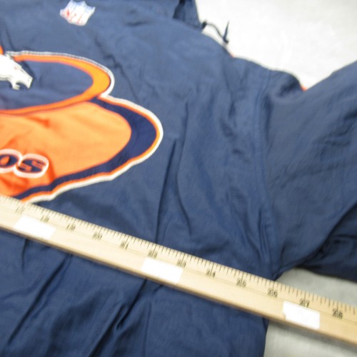 Vintage Denver Broncos Jacket Men Large Blue Puff Logo Athletic NFL Pro Line 90s - Picture 13 of 17
