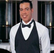 FAME FABRICS F34 ADJUSTABLE V-NECK BIB APRON