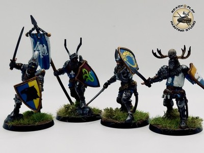 Warcrow Feudum Foot Knights Painted