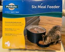 Pet Safe Six Meal Automatic Pet Feeder Digital Clock Lcd Screen new in box