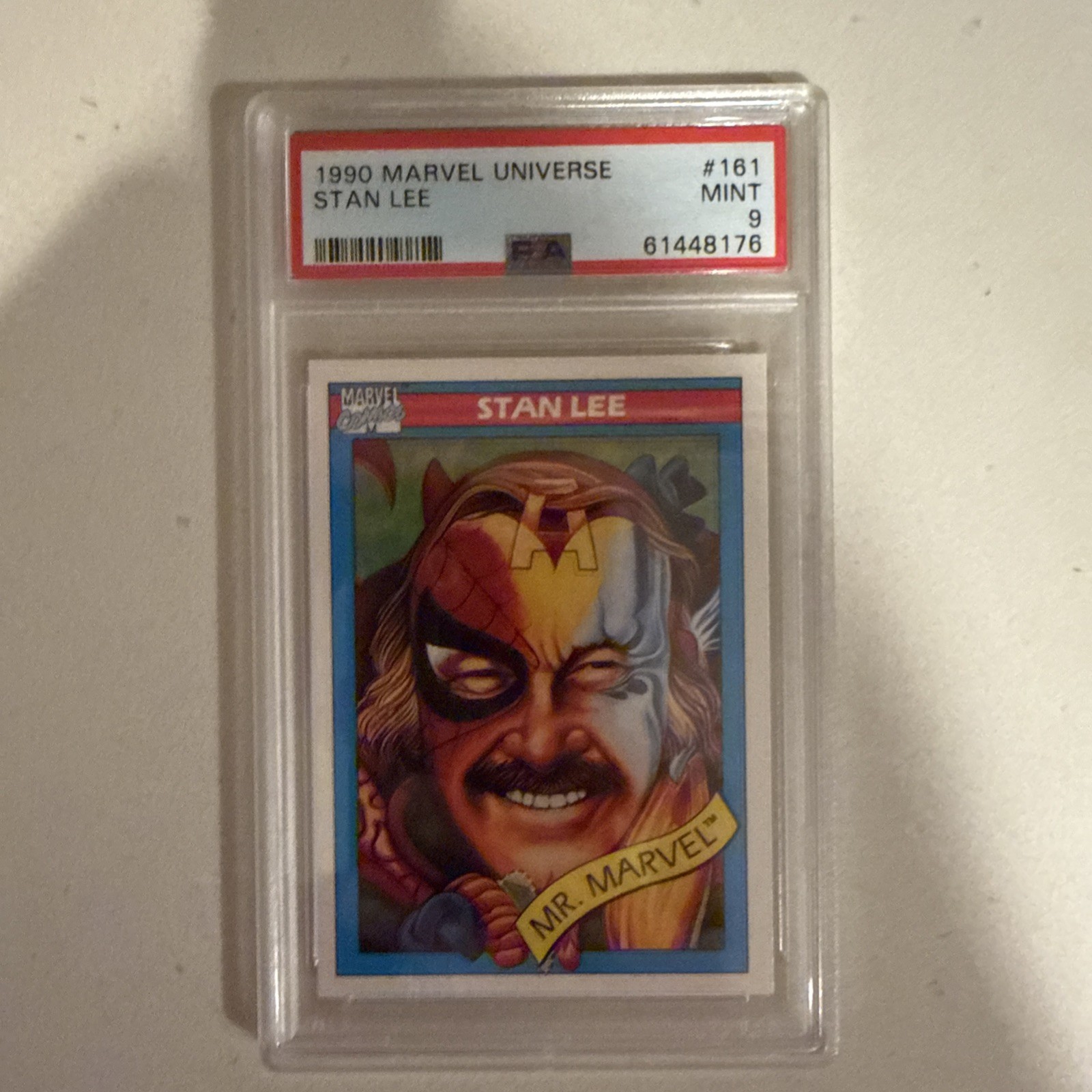 1990 Impel Marvel Universe #161 Stan Lee PSA 9