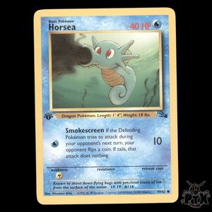Horsea #49/62 1st Edition Fossil NM/Near Mint Pokemon 1999