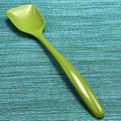 Rosti Mepal Lime Green Melamine 11  Spoon Utensil #525 MCM Vtg Denmark