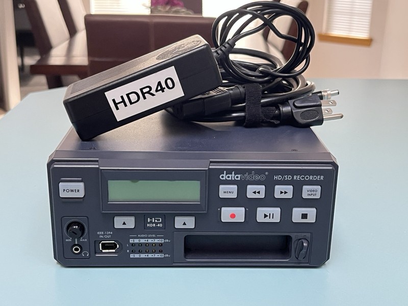 Datavideo HDR-40 HD/SD SDI Hard Drive Recorder & Player – Power Supply