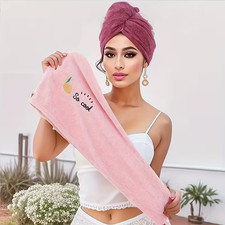 Quick Dry Microfiber Hair Towel Wrap, 1pc Super Absorbent Hair Drying Turban