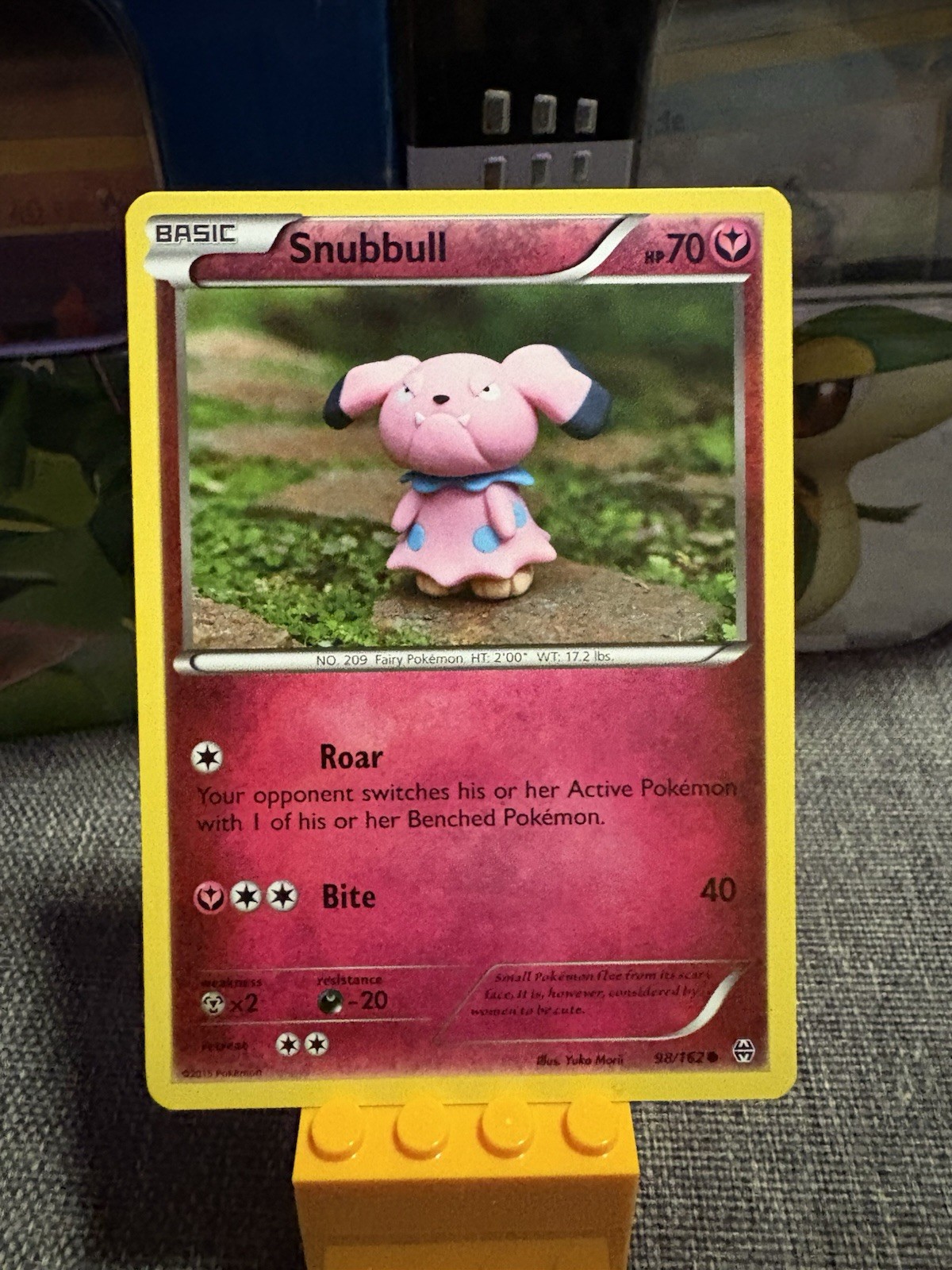 SNUBBULL 2015 Pokemon BREAKthrough  Common POKÉMON 98/162 Yuka Morii