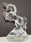 Fenton Clear Glass Crystal Unicorn Rising Captured Dream Figurine USA 5.5" Tall