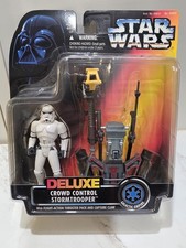 Kenner Star Wars Power Of The Force Deluxe Crowd Control Stormtrooper NIB
