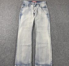 Levis 514 Jeans Youth Boys 18 Straight Fit Faded Light Wash Denim Distressed Y2K