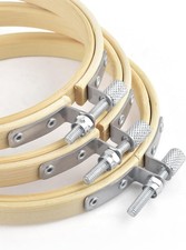 12 Pieces Embroidery Hoops, 3 inch to 8 inch Bamboo Frame Circle Cross Stitch...