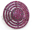 3CT Heat Treated Rubellite Tourmaline 925 Sterling Silver Ring Jewelry Sz 8 F8-1 — photo 2