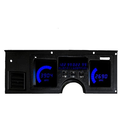 For Chevy Corvette 84-89 Intellitronix Direct Fit LED Digital Gauge Panel, Blue