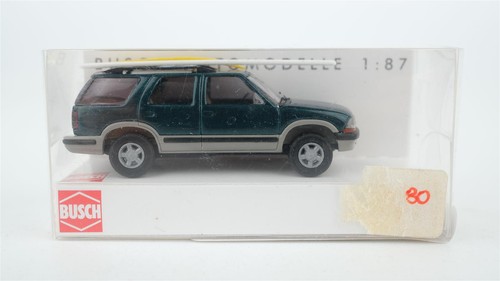 Busch H0 46410 Chevrolet Blazer verde metalizado con tabla de surf | Zustand: Gebraucht