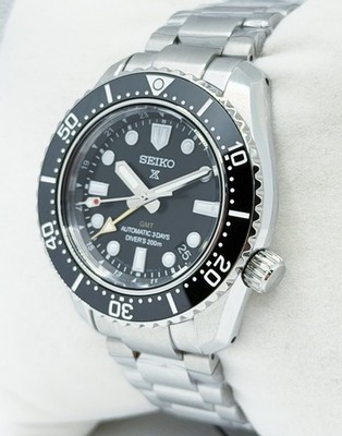 Seiko - PROSPEX SPB383J1 - Automatikuhr GMT Diver's 200m SCHWARZ