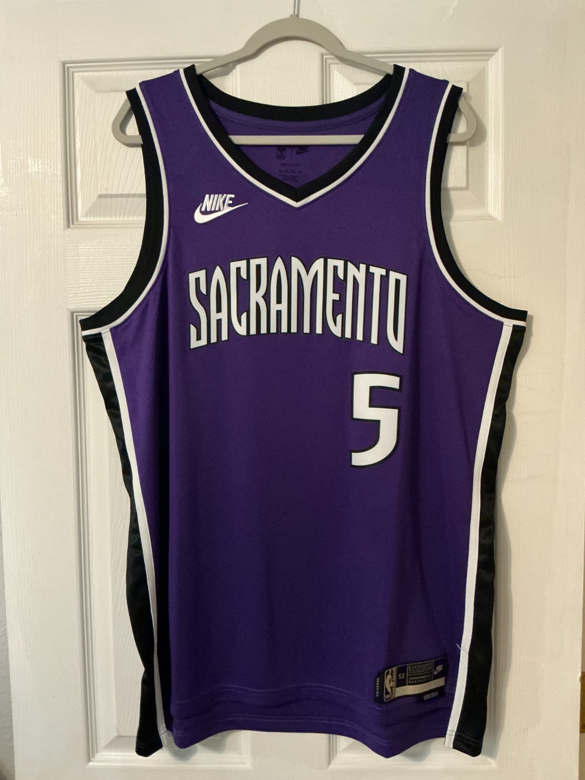 De'Aaron Fox Sacramento Kings 2024-25 Classic Jersey Size XL/52