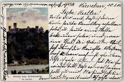 39315329 - 8022 Gruenwald Isartal sign. MR Muenchen LKR 1904