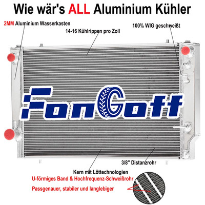 4 Reihe 62mm Kühler Für Jaguar Daimler V12 XJ12 Series 3 XJ-S 5.3 6.0 75-96 89