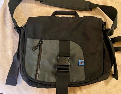 Rare Tom Bihn ID Messenger Bag Steel / Crimson 20.9L