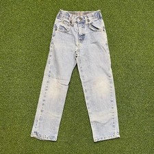 Vintage 90s Y2K Kids Light Wash Denim Jeans Sz 6X