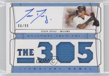 2020 Panini National Treasures Signature Names 86/99 Isan Diaz #SNA-ID Auto 12xh