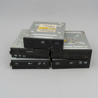 Lot of 5 Internal SATA + IDE DVD/CD Drives - Some Tested - For Parts/Repair
