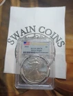 2022 American Silver Eagle First Strike PCGS MS70 - Blue Flag Label E181-82