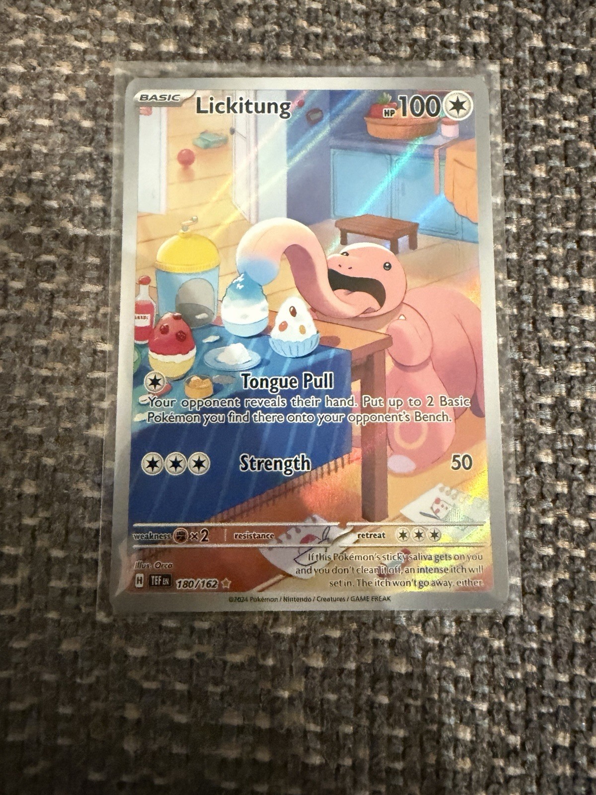 Lickitung 180/162 Illustration Rare Temporal Forces Pokemon - NM