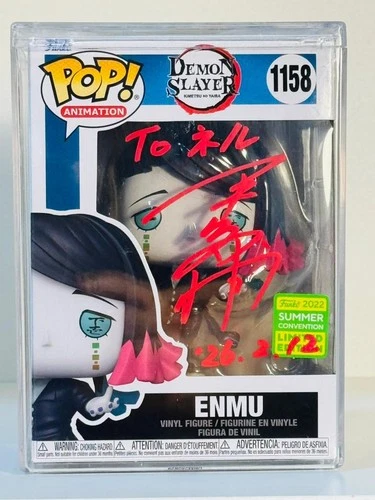 Funko Pop! Demon Slayer #1158 ENMU 2022 SDCC signed by Daisuke Hirakawa (JVA)