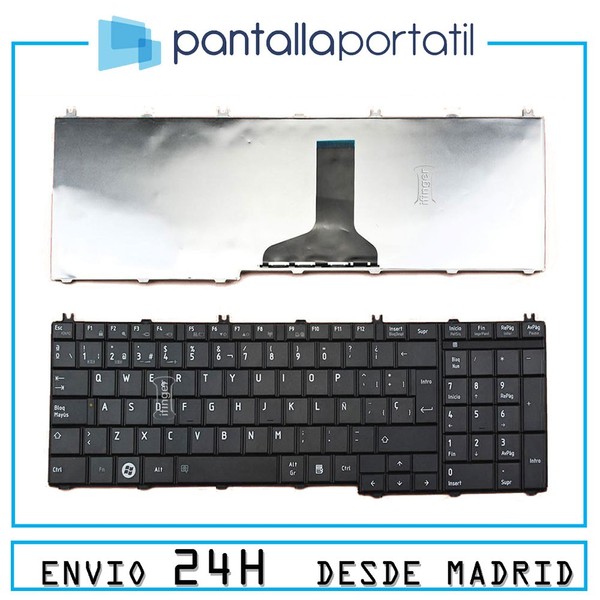 Teclado Español para portátil Toshiba 0KN0-Y37UI01 EN NEGRO repuesto