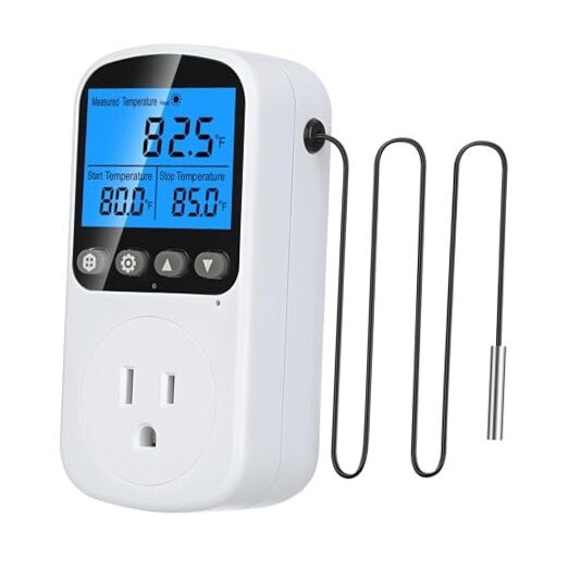  Plug in Temperature Controller Outlet, Smart Heating Cooling Control with 4 