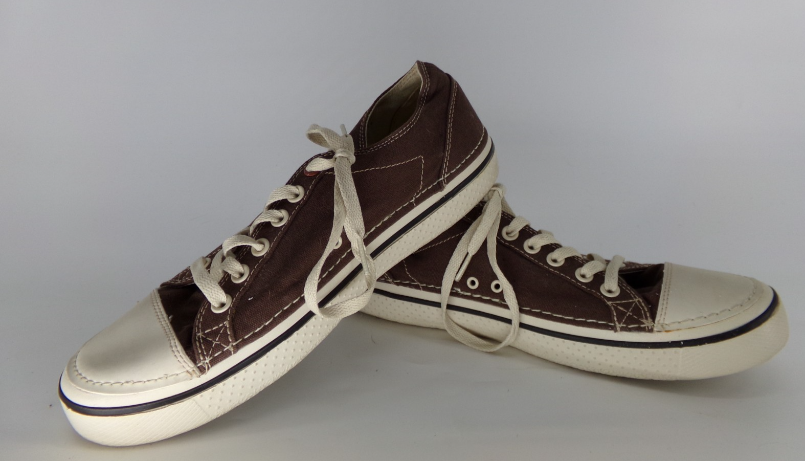 SAOLA Scarpe da ginnastica sportive Crocs uomo Hover stringate in tela marrone taglia 12M