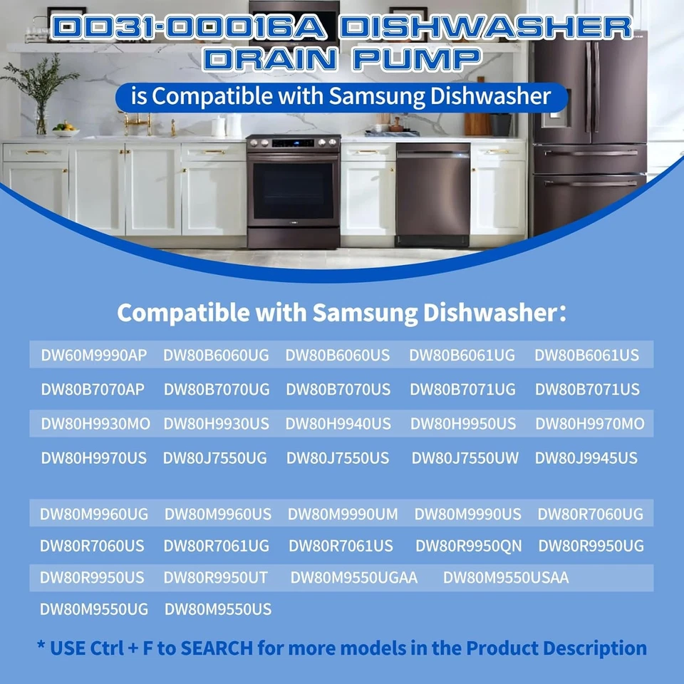 Двигатель дренажного насоса посудомоечной машины DD31-00016A совместим с двигателем посудомоечной машины Samsung - Изображение 4 из 4