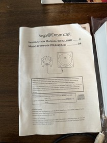 Sega Dreamcast Console Complete In Box - Tested Working Instructions