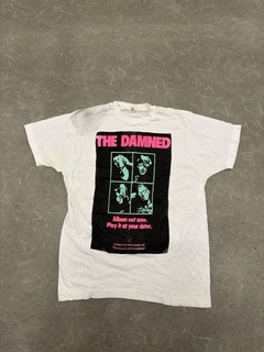 The Damned Vintage Punk T Shirt Band Tour Rock Gothic Size L 1980s Rare
