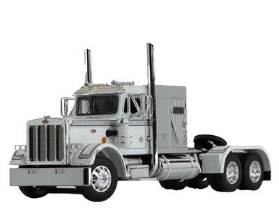 1/64 DCP WHITE/BLACK/SILVER PETERBILT 359 W/ 60