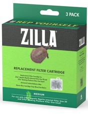 Zilla Replacement Filter Cartridge Medium 3 Pack For Use With Zilla Size 20